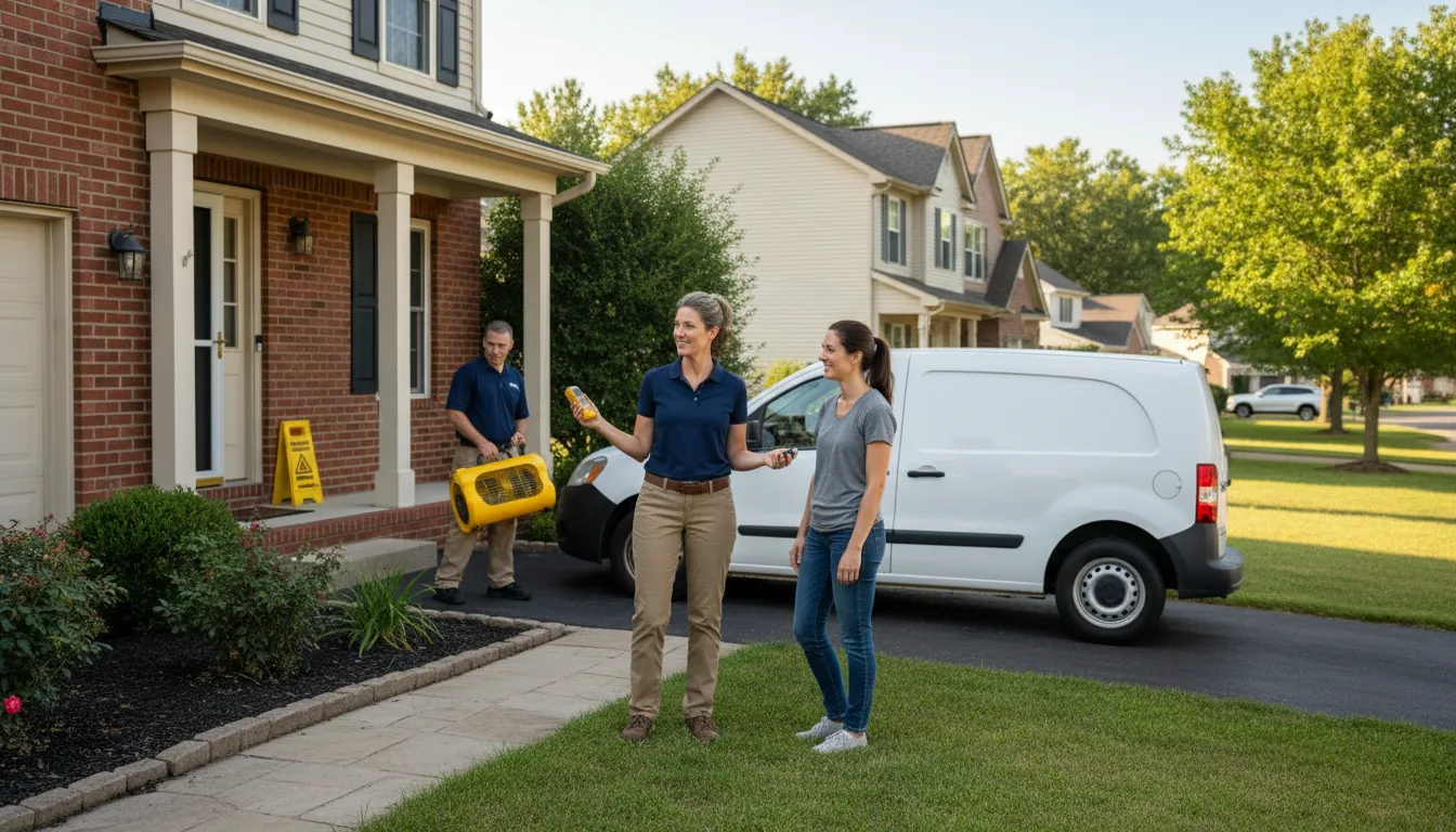 Water restoration image for Dehumidification And Cleanup Services in Bristow, OK